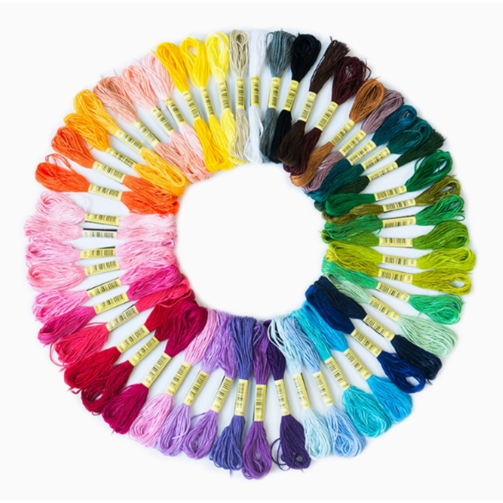 Embroidery Floss Rainbow Color 150 Skeins, Popular Colors, Embroidery Thread No. 25, Friendship Bracelet String for Cross Stitch, Hand Embroidery, String Art