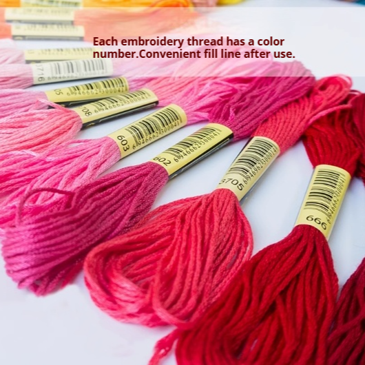 Embroidery Floss Rainbow Color 150 Skeins, Popular Colors, Embroidery Thread No. 25, Friendship Bracelet String for Cross Stitch, Hand Embroidery, String Art