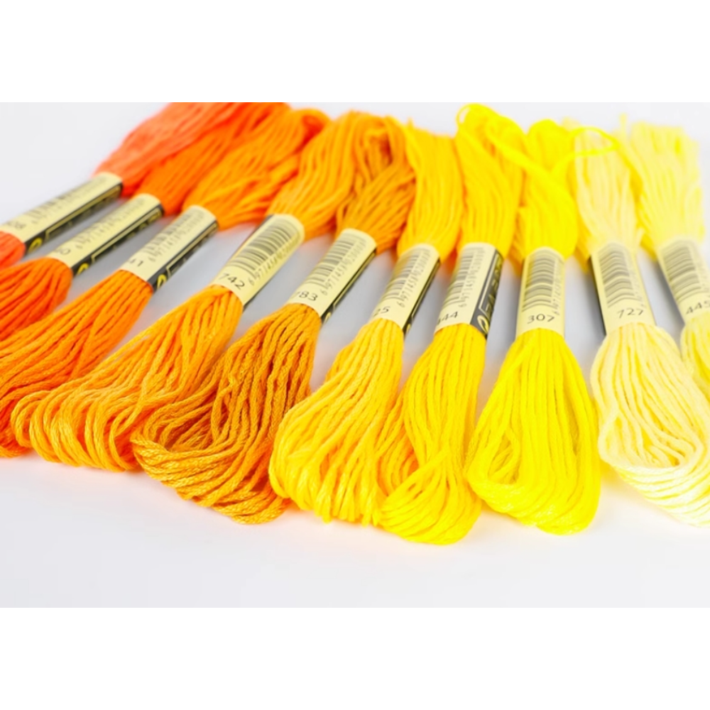 Embroidery Floss Rainbow Color 150 Skeins, Popular Colors, Embroidery Thread No. 25, Friendship Bracelet String for Cross Stitch, Hand Embroidery, String Art