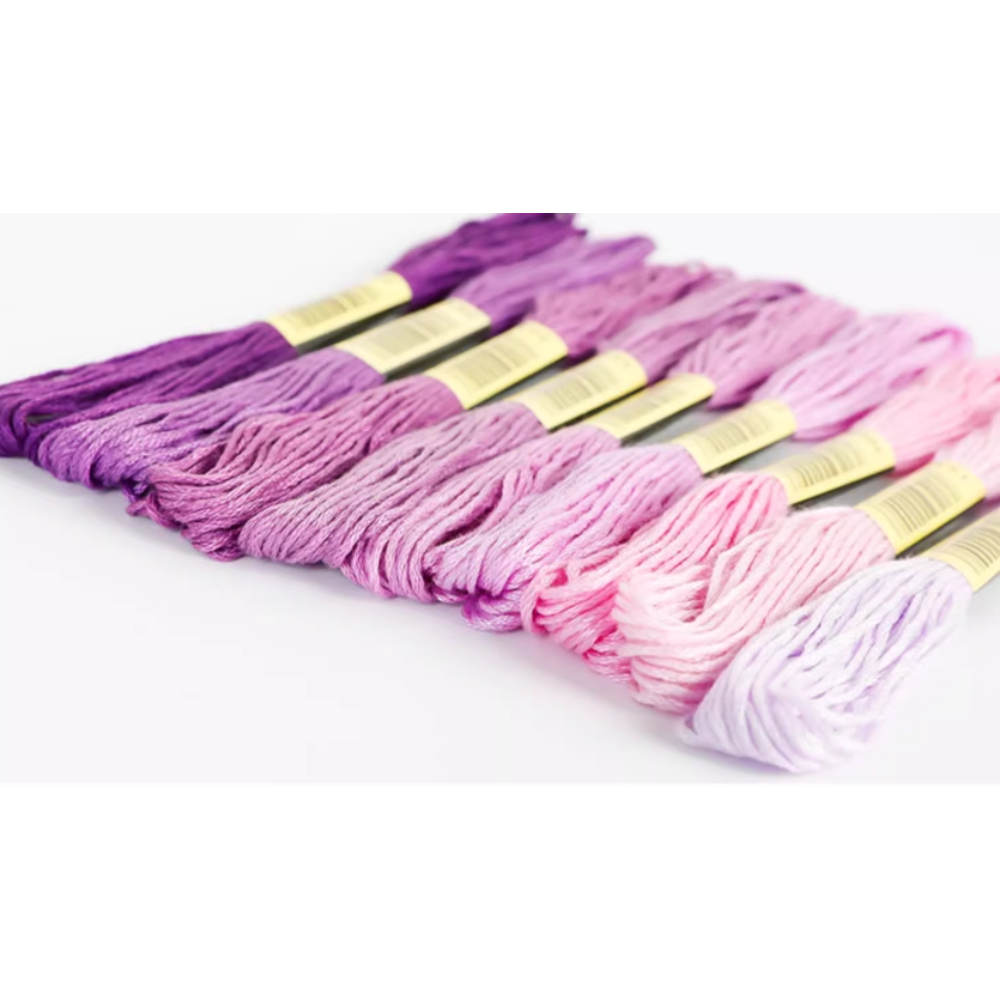 Embroidery Floss Rainbow Color 150 Skeins, Popular Colors, Embroidery Thread No. 25, Friendship Bracelet String for Cross Stitch, Hand Embroidery, String Art