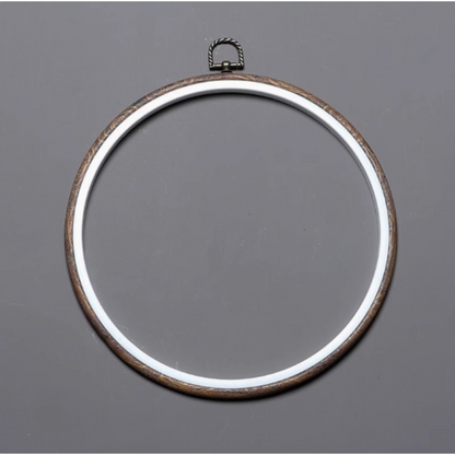 Round and Oval Embroidery Hoop Natural Material Adjustable For Embroidery, Cross Stitch and Ornaments