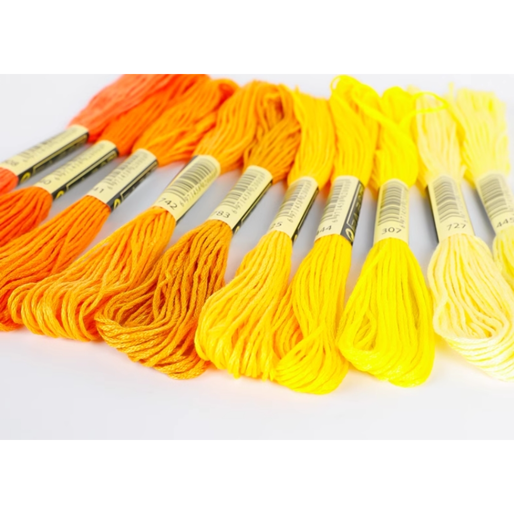 Embroidery Floss Rainbow Color 150 Skeins, Popular Colors,  Embroidery Thread No. 25, Friendship Bracelet String for Cross Stitch, Hand Embroidery, String Art