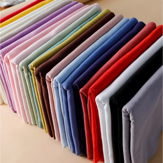 Embroidery Fabric, 24 Colors Embroidery Cotton Fabric, Plain Solid Colour Linen Fabric Stitch Embroidery Cloth Needlework Fabric for Garments Crafts Accessories