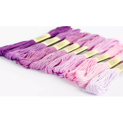 Embroidery Floss Rainbow Color 150 Skeins, Popular Colors,  Embroidery Thread No. 25, Friendship Bracelet String for Cross Stitch, Hand Embroidery, String Art