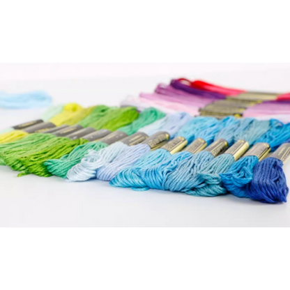 Embroidery Floss Rainbow Color 150 Skeins, Popular Colors,  Embroidery Thread No. 25, Friendship Bracelet String for Cross Stitch, Hand Embroidery, String Art